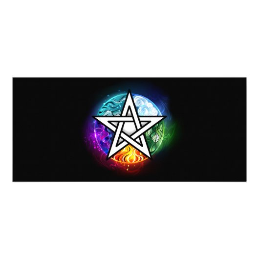 Wasserpentagramm Werbekarte (Vorne)