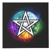 Wasserpentagramm Würfel (Vorderseite)