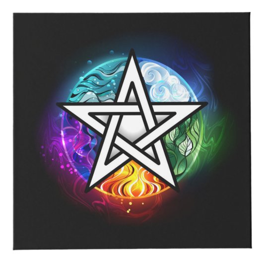 Wasserpentagramm Würfel (Vorderseite)