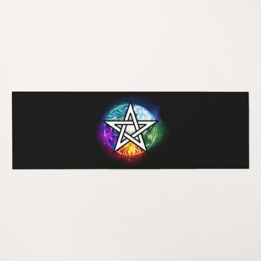 Wasserpentagramm Yogamatte (Rückseite (Horizontal))