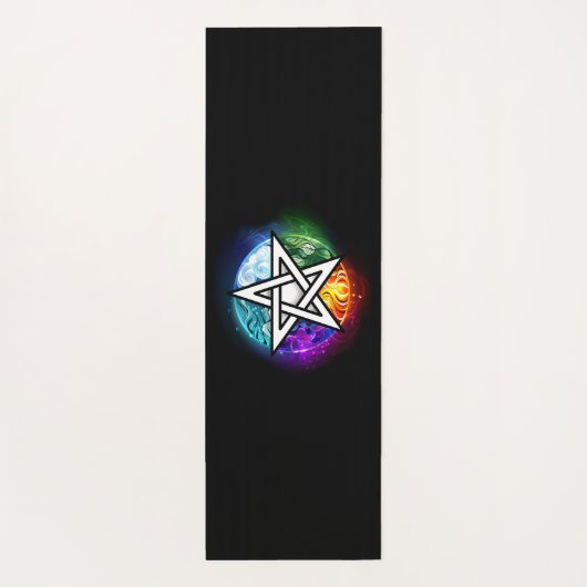 Wasserpentagramm Yogamatte (Rückseite)