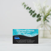 Wasserperlen für Autos Visitenkarte (Stehend Vorderseite)