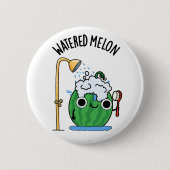 Wasserpfeifen Melon Funny Watermelon Pun Button (Vorderseite)
