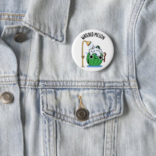 Wasserpfeifen Melon Funny Watermelon Pun Button (Beispiel)