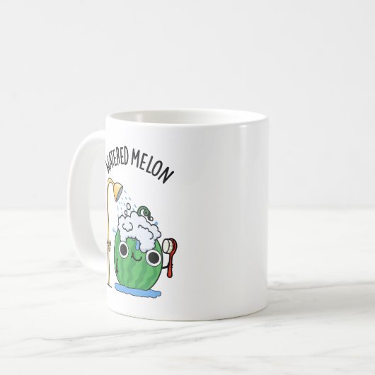 Wasserpfeifen Melon Funny Watermelon Pun Kaffeetasse (Vorderseite Links)