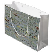 Wasserpfeifenteich Blume I Gartentag Große Geschenktüte (Rückseite Schrägansicht)