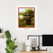 Wasserpflege im Garten ~ Daniel Ridgway Knight Poster (Heimbüro)