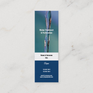 Wasserphotographie funkelnde GEWOHNHEIT Mini Visitenkarte