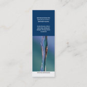 Wasserphotographie funkelnde GEWOHNHEIT Mini Visitenkarte (Rückseite)