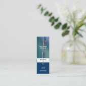 Wasserphotographie funkelnde GEWOHNHEIT Mini Visitenkarte (Stehend Vorderseite)