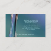 Wasserphotographie-Gewohnheitsprofil Visitenkarte (Rückseite)