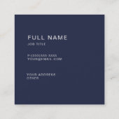 Wasserpinsel Quadratische Visitenkarte (Rückseite)