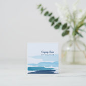 Wasserpinsel Quadratische Visitenkarte (Stehend Vorderseite)