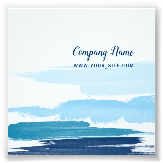 Wasserpinselstriche Platz Fotodruck (Vorne)