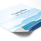 Wasserpinselstriche Platz Fotodruck (Ecke)