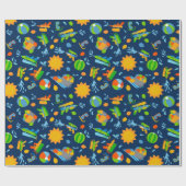 Wasserpistolen Wasserballons Sommerkinder Muster Geschenkpapier (Flach)