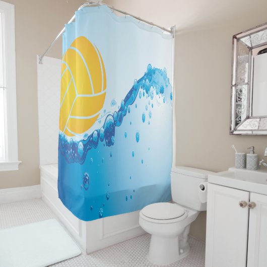 Wasserpolo-Duschvorhang Duschvorhang (Beispiel)
