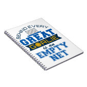 Wasserpolo hinter jedem großen Tor ist leer Notizblock (Rechte Seite)