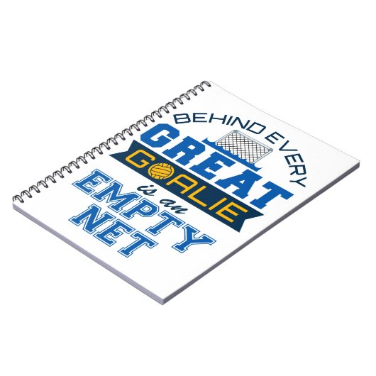 Wasserpolo hinter jedem großen Tor ist leer Notizblock (Linke Seite)