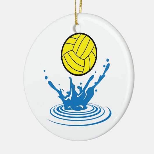 Wasserpolo Keramik Ornament (Links)
