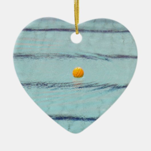 Wasserpolo Keramik Ornament (Vorne)