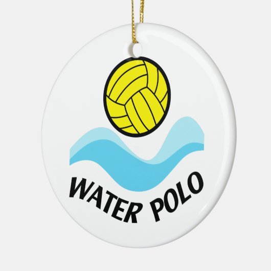Wasserpolo Keramik Ornament (Links)