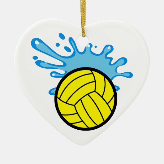 Wasserpolo Keramik Ornament (Vorne)