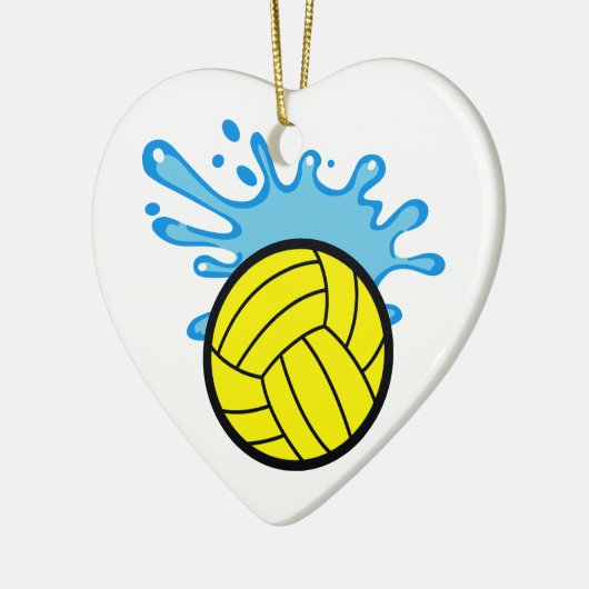 Wasserpolo Keramik Ornament (Links)