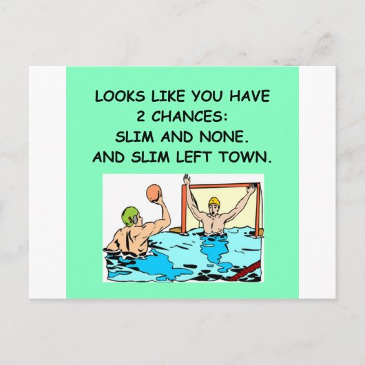Wasserpolo.png Postkarte (Vorderseite)