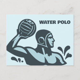 Wasserpolo Postkarte