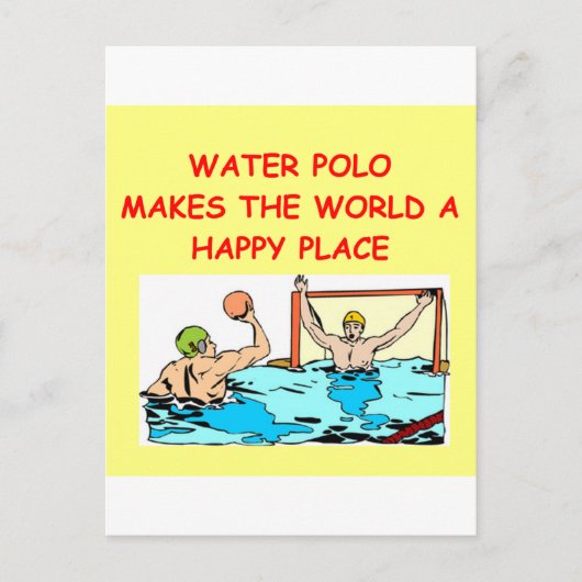Wasserpolo Postkarte (Vorderseite)