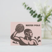 Wasserpolo Postkarte (Stehend Vorderseite)