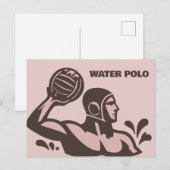 Wasserpolo Postkarte (Vorne/Hinten)