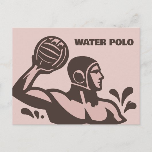 Wasserpolo Postkarte (Vorderseite)