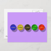 Wasserpolo-Spieler und Wasserpolster Postkarte (Vorne/Hinten)