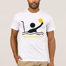 Wasserpolster-Player, schwarze Silhouette T - Shir T-Shirt