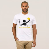 Wasserpolster-Player, schwarze Silhouette T - Shir T-Shirt (Vorne ganz)