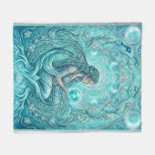 Wasserpriesterin Fleecedecke (Vorderseite (Horizontal))