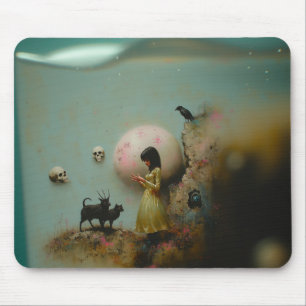 Wasserpriestes Raven Occult Dark Hexy Kunst Mousepad