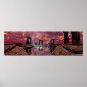 WASSERPROBE /HYPERIONENWELT ,SCI-Fi Poster