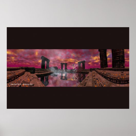 WASSERPROBE /HYPERIONENWELT ,SCI-Fi Poster (Vorne)