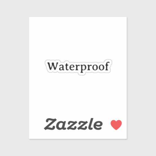 Wasserprobenfreie Packungsbeilage Einfach Cool Aufkleber (Blatt)