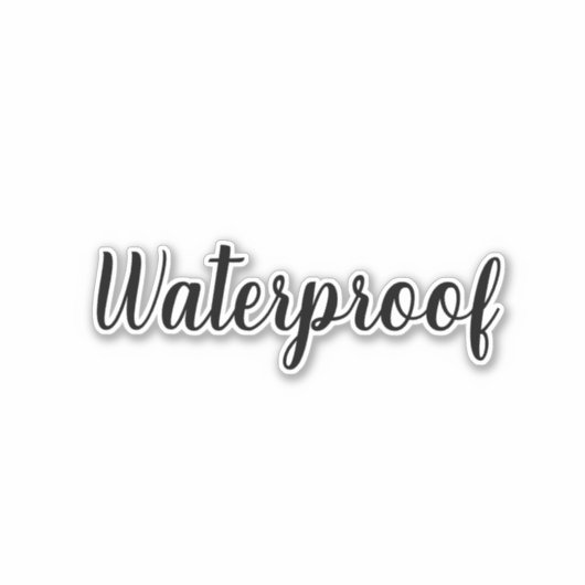 Wasserproof-Splash-Free-Packungsbeilage Einfach 20 Aufkleber (Vorderseite)