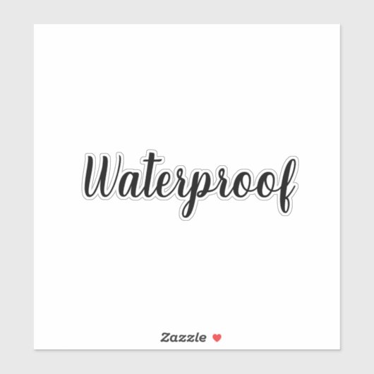 Wasserproof-Splash-Free-Packungsbeilage Einfach 20 Aufkleber (Blatt)