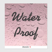 Wasserproof Splash-freie Rose Gold Pink Tropfen Co Aufkleber (Blatt)