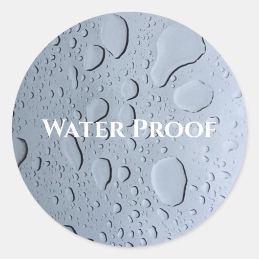 Wasserproof-Splash-freie Tropfen Custom-Paketlabel Runder Aufkleber (Vorderseite)