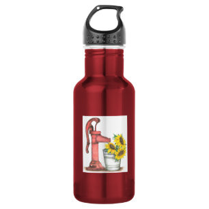 Wasserpumpe Edelstahlflasche