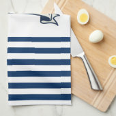 Wasserrad, blaue Streifen Geschirrtuch (Viertel Falte)