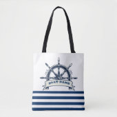 Wasserrad, blaue Streifen Tasche (Vorderseite)