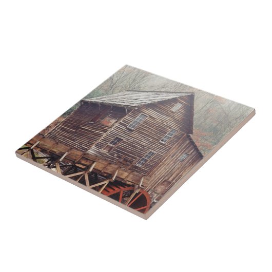 Wasserrad Fliese (Seite)